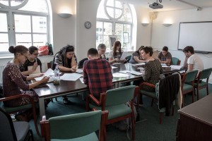 Writing workshop with SJ Bradley. Photo: Rich Benn